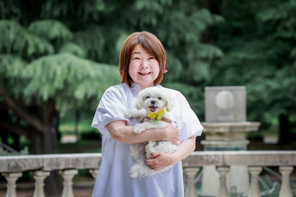 公園でプロフィール写真