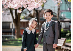 名古屋市政資料館でロケーション撮影　小学校入学記念